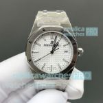 B7 Factory Swiss Clone Audemars Piguet 77350 Royal Oak White Dial Stainless Steel Ladies Watch 